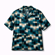 OCEAN PIXEL OVERSIZED SHIRT