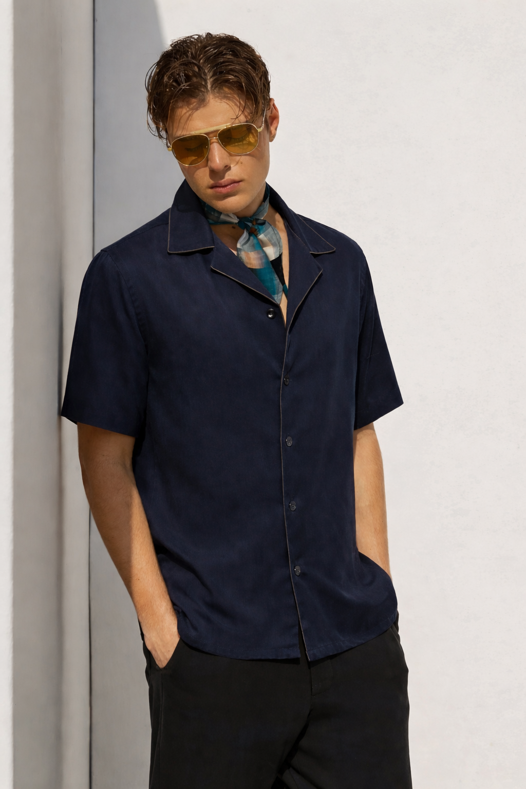 MYKONOS SHIRT - NAVY