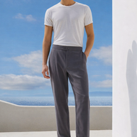 TRAVEL PANTS METAL GREY
