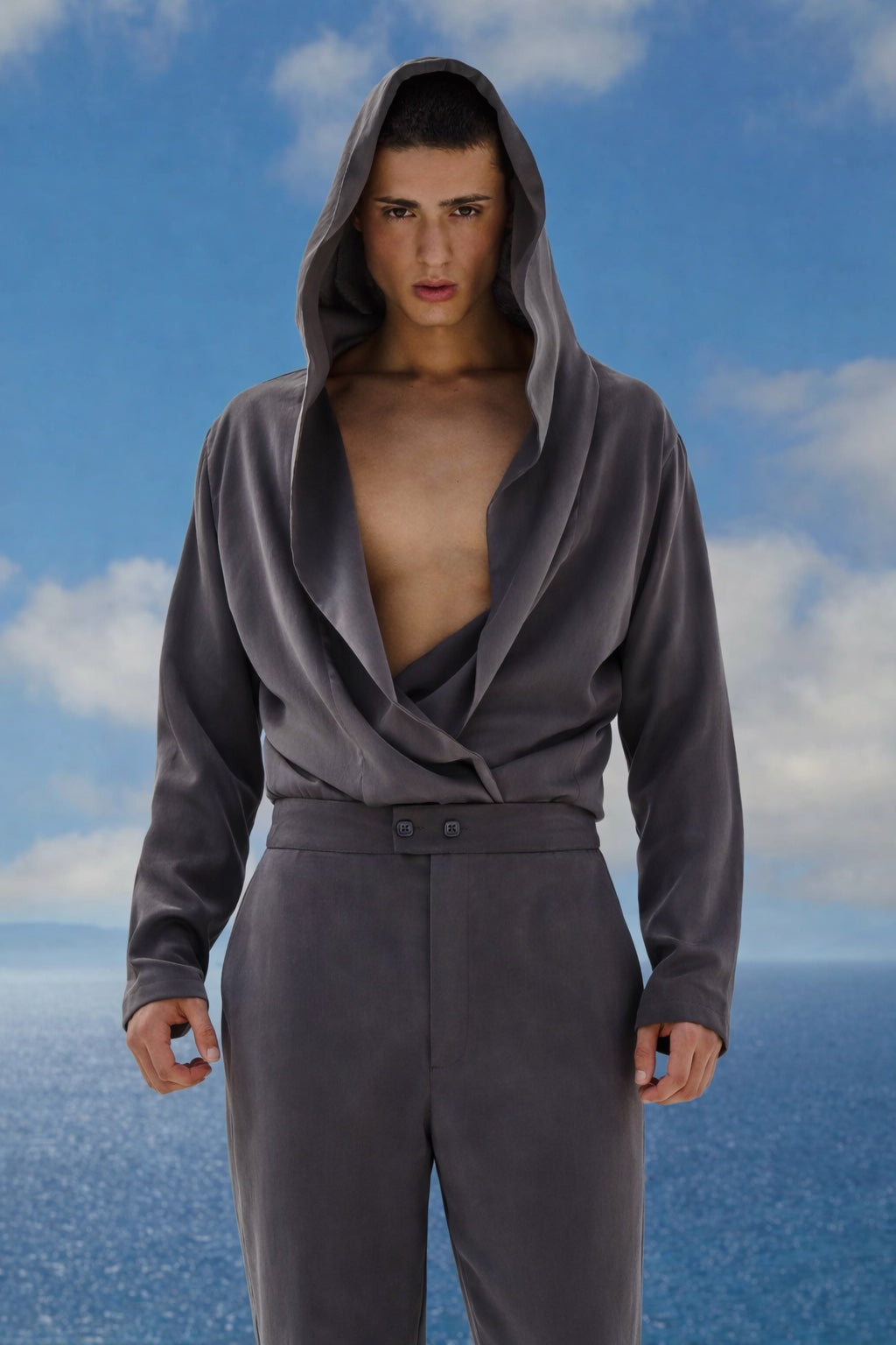 TRAVEL PANTS METAL GREY