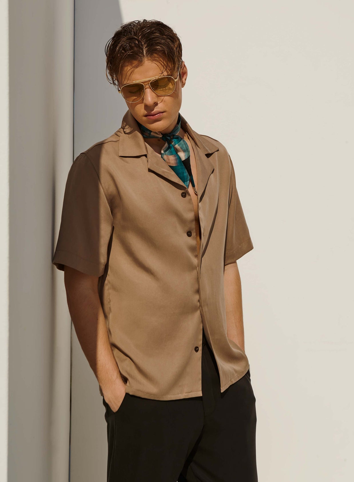 THE MYKONOS SHIRT – MOCHA