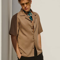THE MYKONOS SHIRT – MOCHA