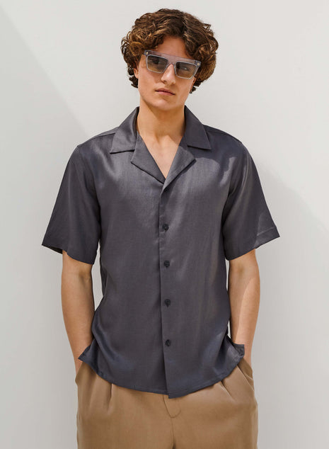 RIVIERA SHIRT - METAL GREY