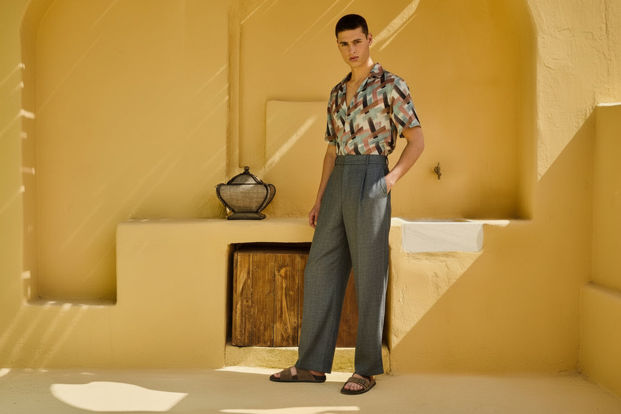 RIVIERA  PANTS METAL GREY