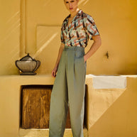 RIVIERA PALAZZO PANTS PISTACHIO GREEN