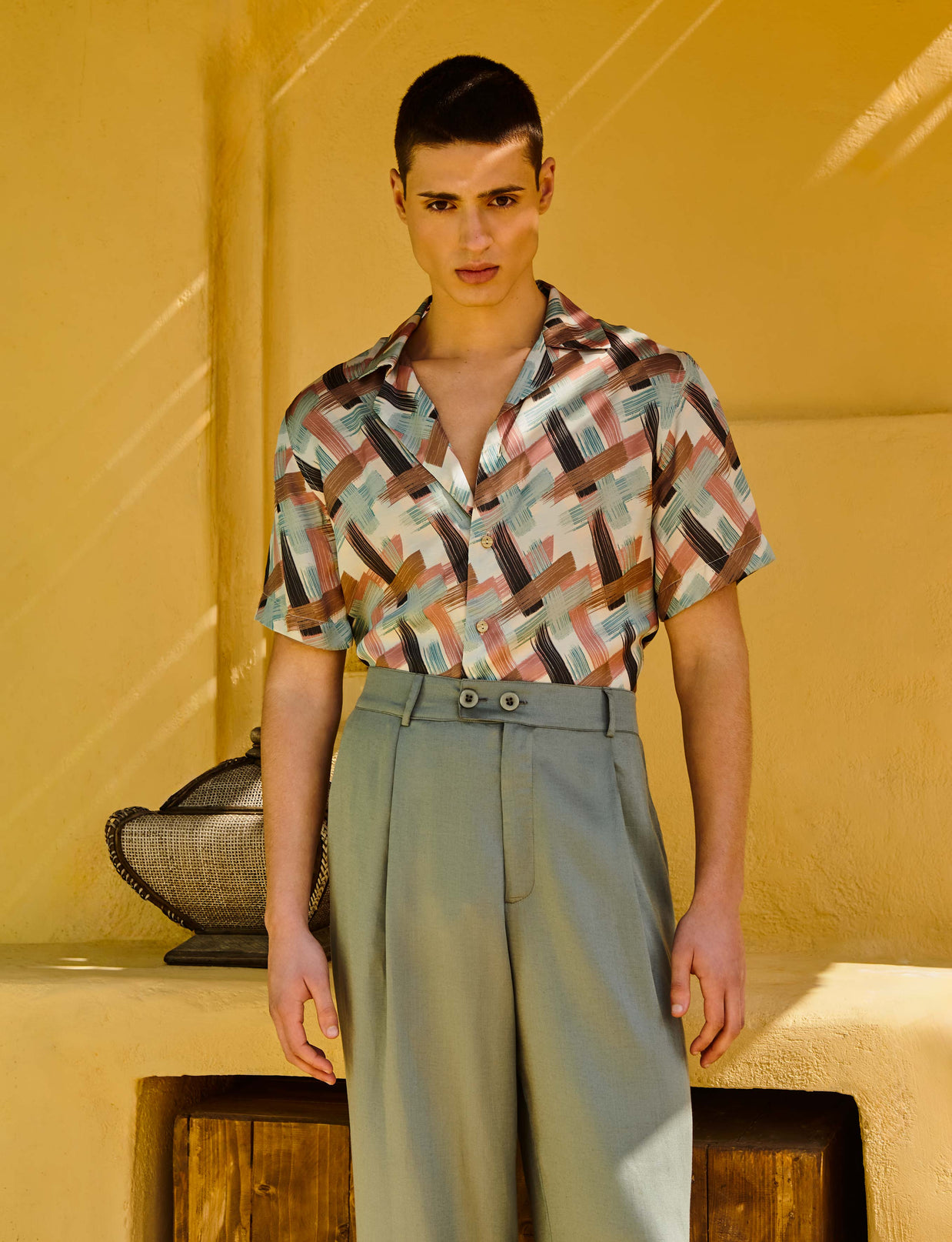 RIVIERA PALAZZO PANTS PISTACHIO GREEN
