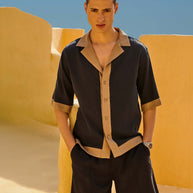 AEGEAN CAMP SHIRT NAVY