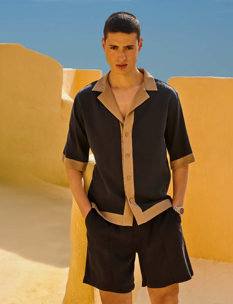 AEGEAN CAMP SHIRT NAVY