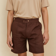 SIENNA TAILORED LINEN SHORTS