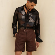 SIENNA TAILORED LINEN SHORTS