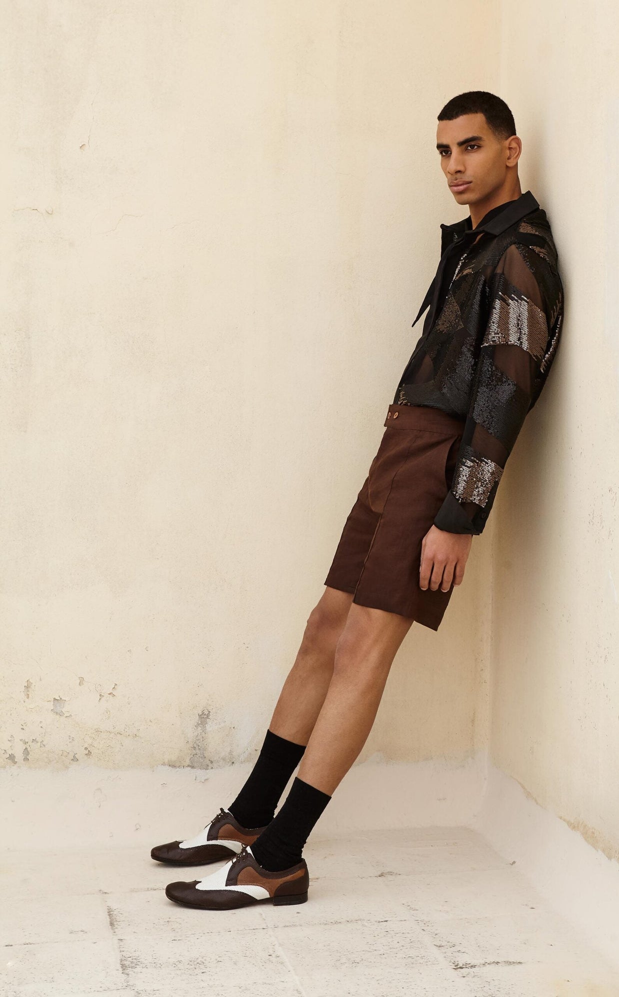 SIENNA TAILORED LINEN SHORTS