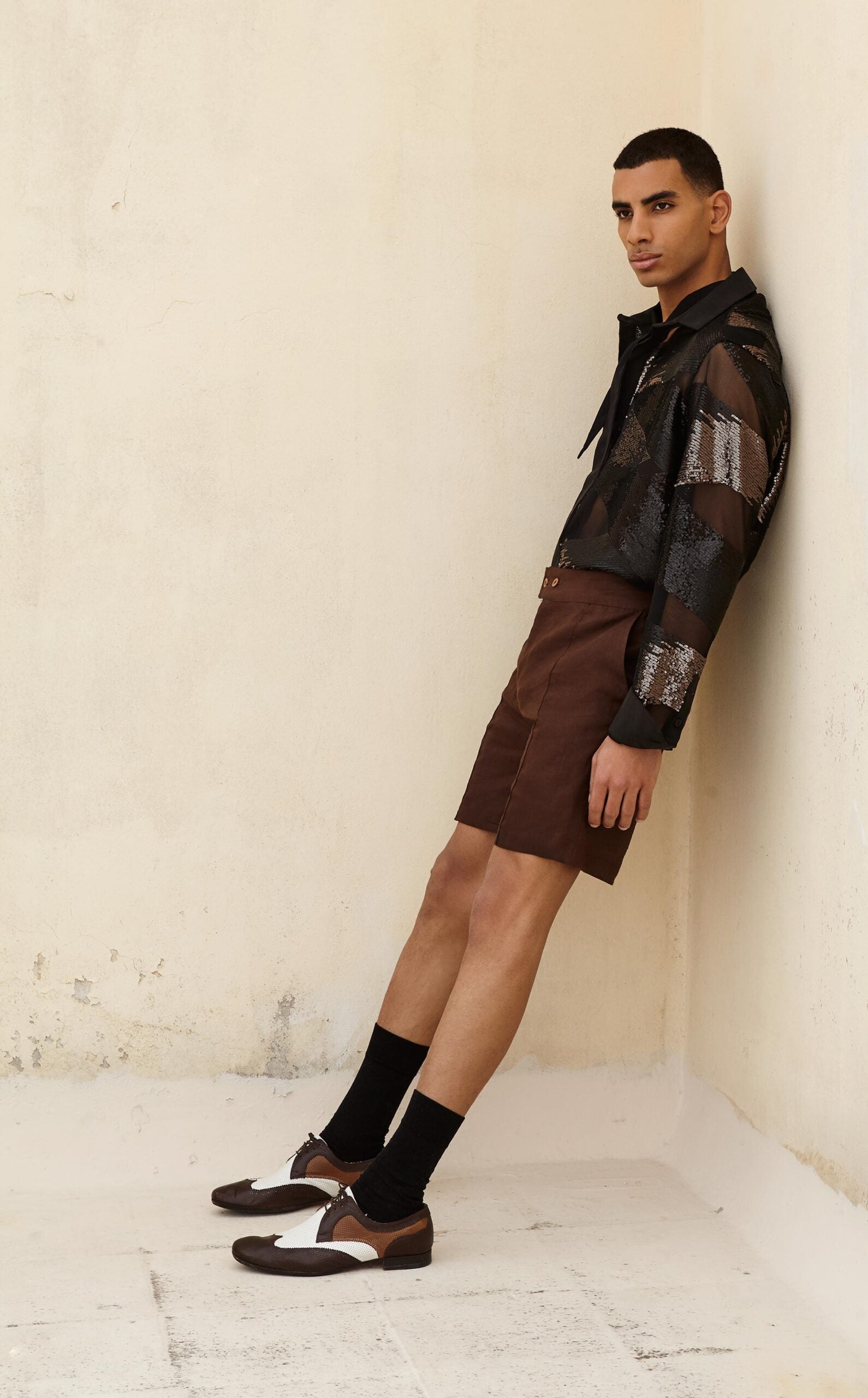 SIENNA TAILORED LINEN SHORTS