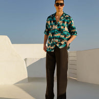 OCEAN PIXEL OVERSIZED SHIRT
