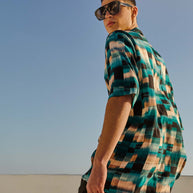 OCEAN PIXEL OVERSIZED SHIRT