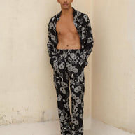 MONOGRAM TWILL TROUSERS Limited Edition – Exclusive Italian Viscose Twill