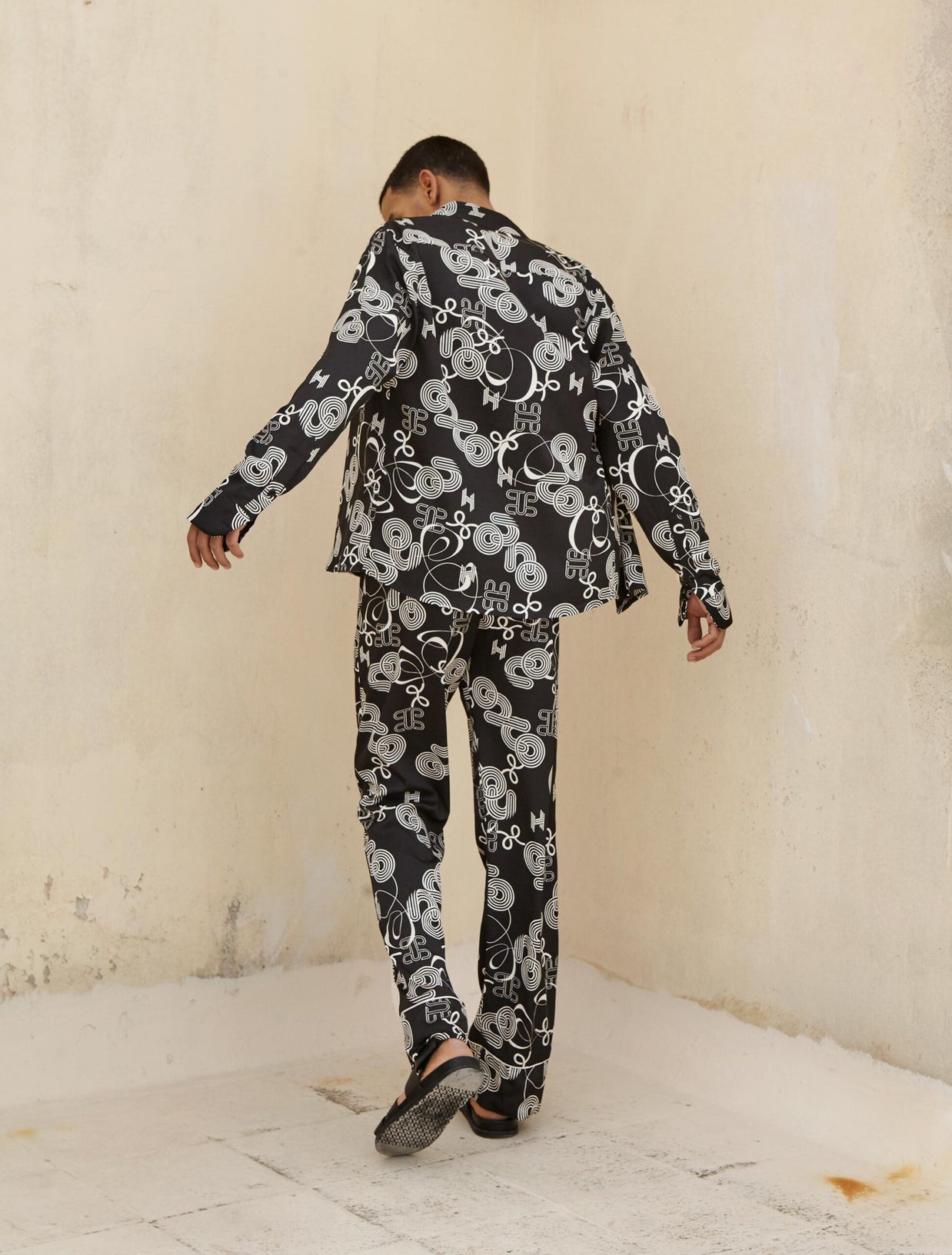 MONOGRAM TWILL TROUSERS Limited Edition – Exclusive Italian Viscose Twill