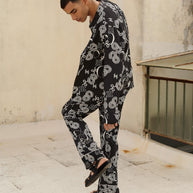 MONOGRAM TWILL TROUSERS Limited Edition – Exclusive Italian Viscose Twill