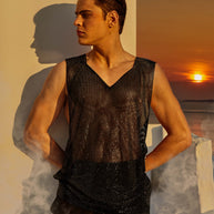 THE BLACK DIAMOND Swarovski® Crystal Tank Top