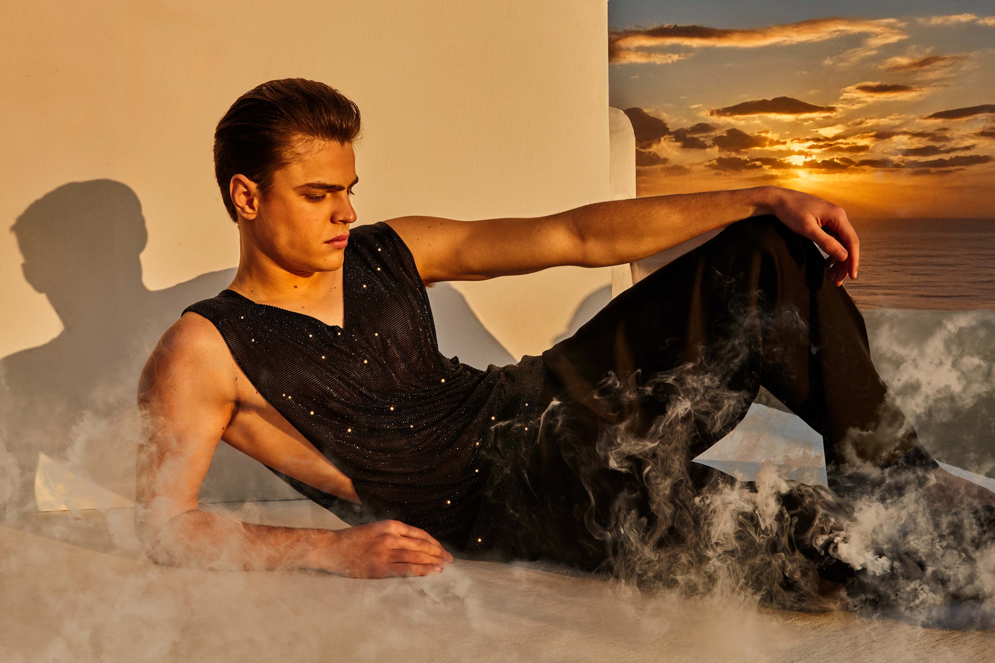 THE BLACK DIAMOND Swarovski® Crystal Tank Top