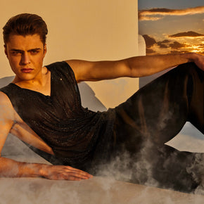 THE BLACK DIAMOND Swarovski® Crystal Tank Top