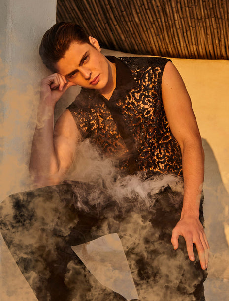 ALEMAGOU LACE SHIRT