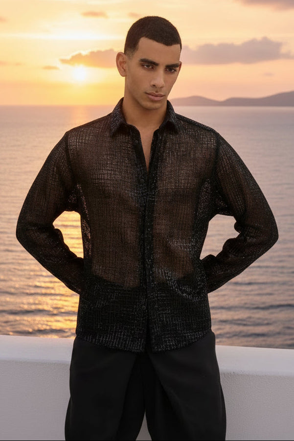 CHEMISE MIDNIGHT ÉTOILÉE