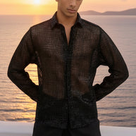 CHEMISE MIDNIGHT ÉTOILÉE