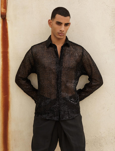 CHEMISE MIDNIGHT ÉTOILÉE