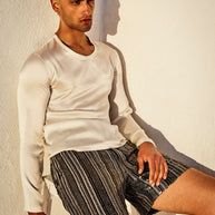 SILK TSHIRT OFF WHITE