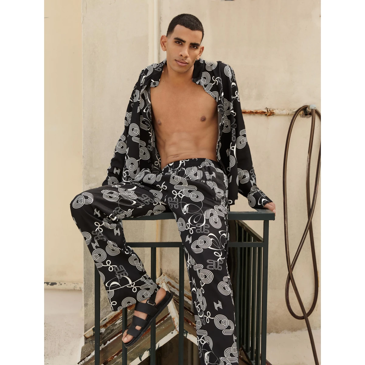 MONOGRAM TWILL TROUSERS Limited Edition – Exclusive Italian Viscose Twill
