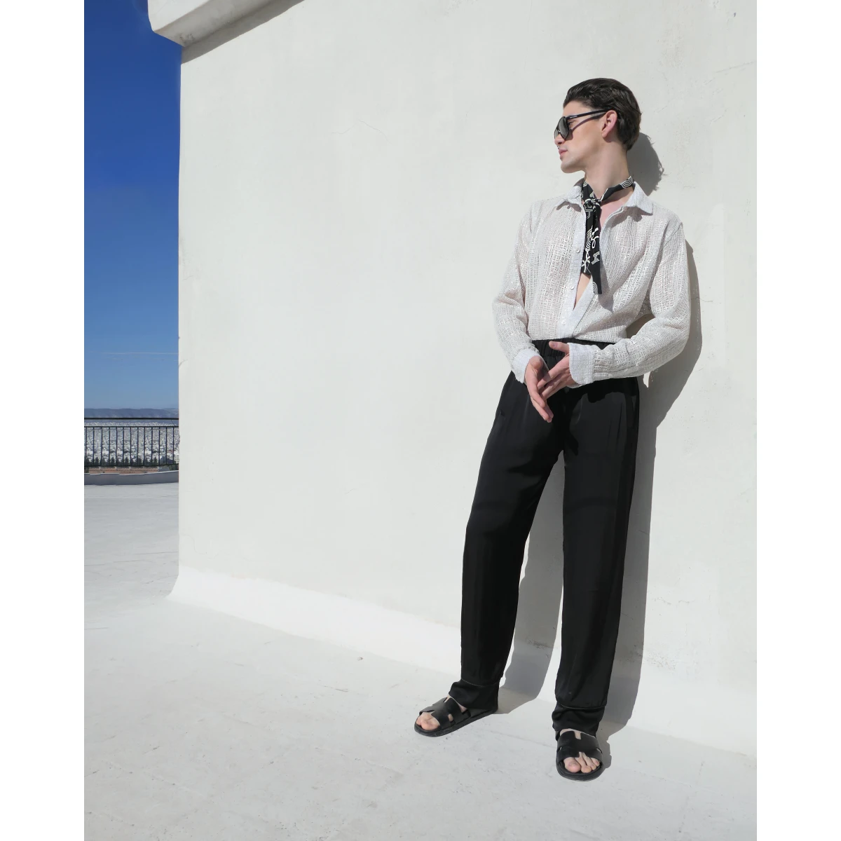 CHEMISE BLANCEE Étoilée